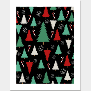 New Year 2024 Holiday Vibes Pattern Posters and Art